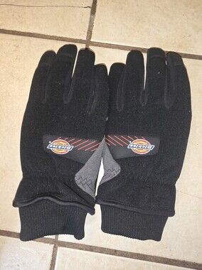 Dickies Performance Winter Work Gloves featuring black synthetic leather palms